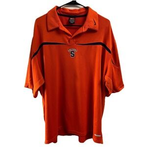 Nike Syracuse Orangeman Team NCAA Polo Shirt Basketball Football Golfer Sz. XXL